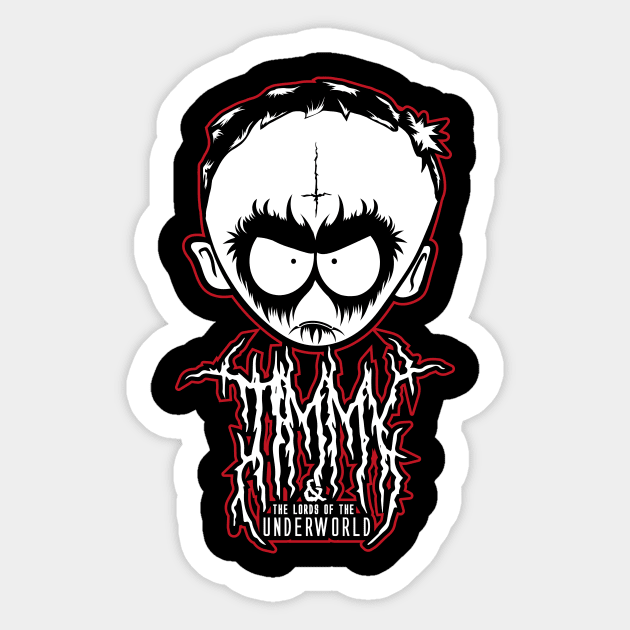 Timmy & The Lords of the Underworld Sticker by RetroReview